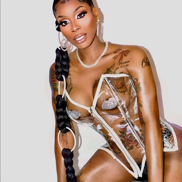 CLEAR CORSET TOP - Picture 2 of 8